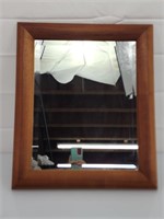 Koa Frammed Beveled Mirror 21"x 25"
