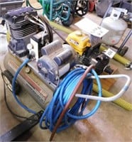 Sanborn 3hp air compressor w/ hose