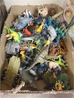 Box Lot of Toy Animals