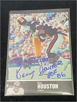 1997 Ken Houston signed football card