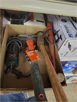 Box Flat of Misc. Tools-Craftsman Rotary Tool,