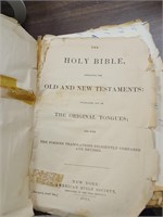 Antique Bible and Various Vtg. Greeting Cards and