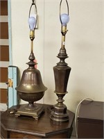 2 Cast Table Lamps