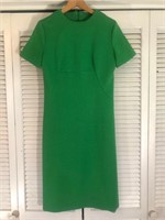 VINTAGE GREEN MOD DRESS