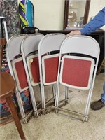 4 Vtg. Metal Folding Chairs