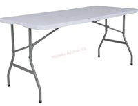 30” w x 72”l plastic rectangular bi fold table