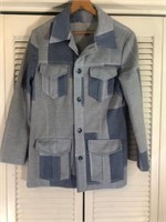 VINTAGE HANDMADE PATCHWORK DENIM JACKET