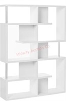 Open box- COASTER 5-Tier Bookcase White and