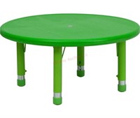 2 boxes- Flash Furniture 33'' Round Green Plastic