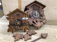2- Old German cuckoo clocks