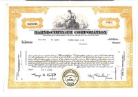 ANTIQUE STOCK CERTIFICATE