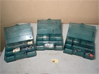 (3) Rubbermaid w/ Misc Codder Pins /Other Hardware