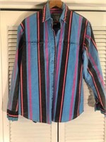 VINTAGE WRANGELR STRIPED SHIRT MEDIUM