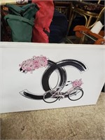 Chanel Bike by Martina Stretched Canvas & #24