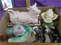 Cow butter dish, and more