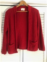VINTAGE 100% ACRYLIC RED SWEATER LARGE