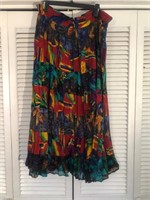 VINTAGE LE MIEUX PRINTED SKIRT ONE SIZE