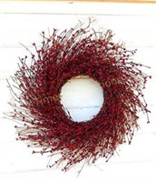 Christmas Wreath  Red BerryTwig  21 Diameter