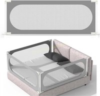 SeseYii Baby Bed Rail  Grey  71 inch