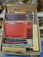 Box Flat of Antique Books & Maps