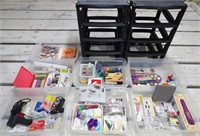 Organizer w/ Craft Supplies: Embossing Heat Tool