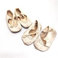 Antique baby shoes 2 pairs