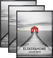 ELSKER&HOME 3 Pack  22x28 Black Poster Frames