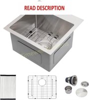 Dcolora 15x15 Stainless Steel Drop Bar Sink