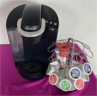 Keurig, with Cups and Holder