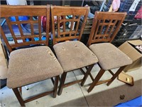 3 counter height stools