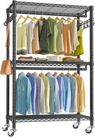 $120  VIPEK V12 3-Tier Garment Rack  Metal  Black