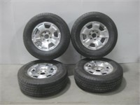 Four Entrada H/T Provider Tires 265/70R17 W/Rims