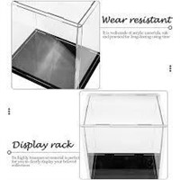 Clear Acrylic Display Case Countertop Box Cube Org