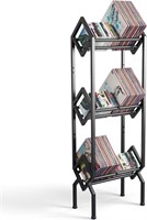 $80  Tzechkii 3-Tier Vinyl Rack  200 LP Capacity