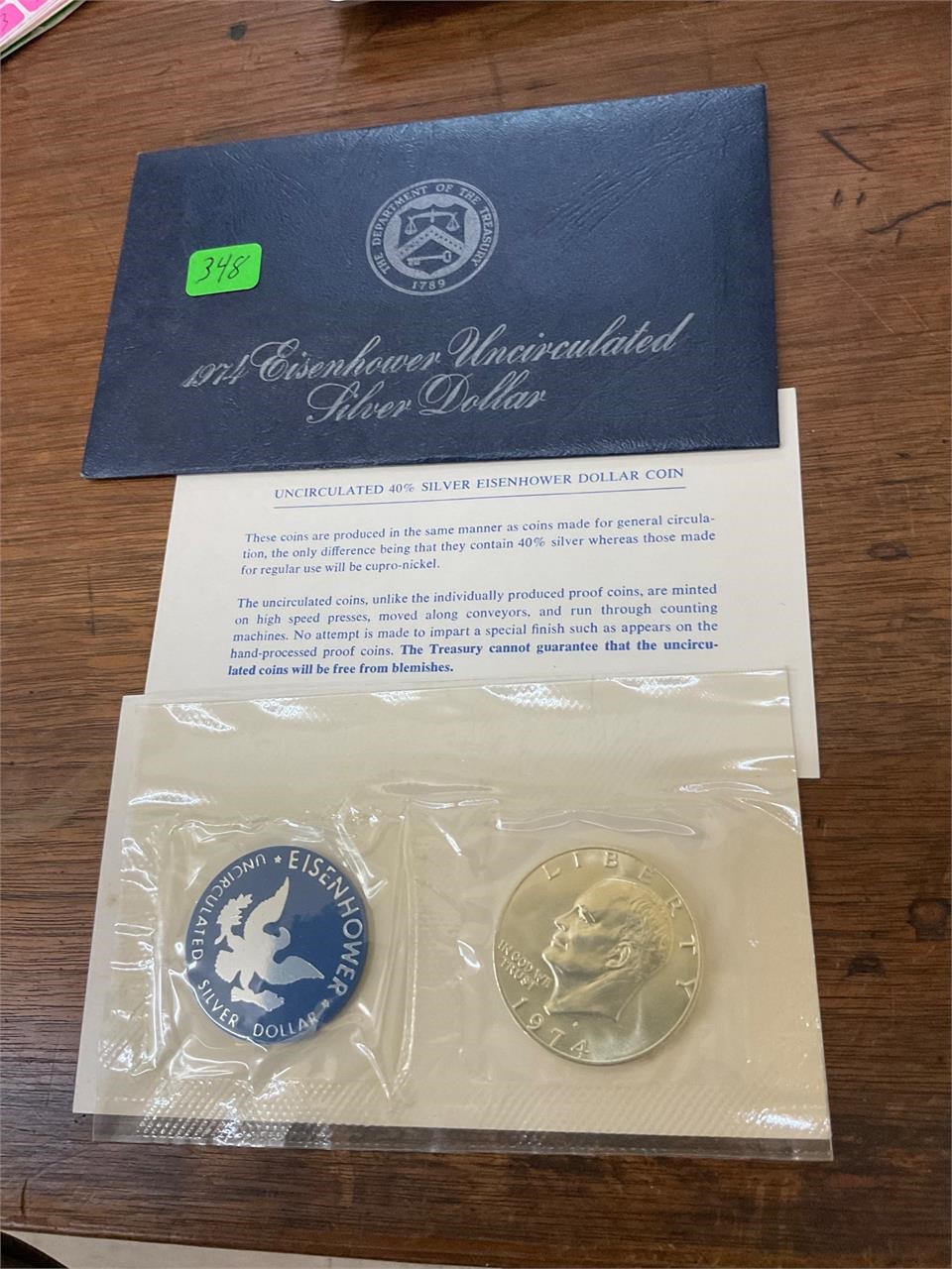 1974 Eisenhower Uncirculated Silver Dollar