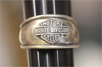 Sterling Harley Davidson Men's Ring