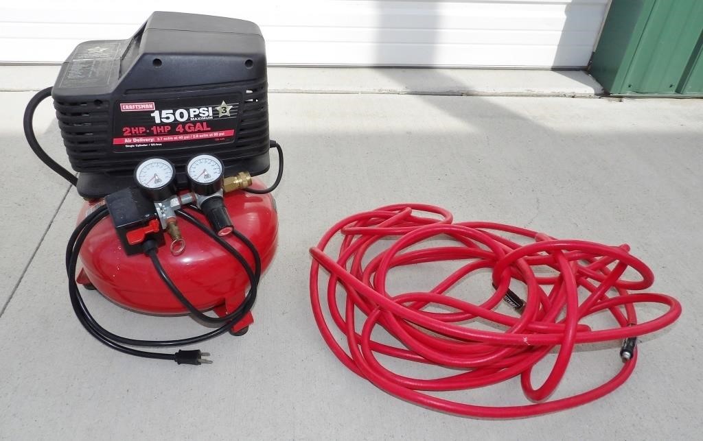 Craftsman 4 Gallon 150psi Air Compressor & Hose