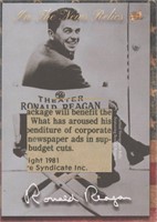 Ronald Reagan newspaper relic