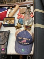 Blended Whiskey Riverbank Bottle & MAGA  Hat
