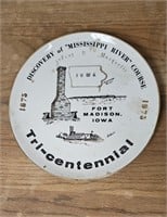 Mississippi River Fort Madison TriCentennial Plate