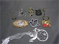 Large Lot of Brooches and Pendants Disney Cameo