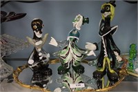 3PC COLLECTION OF MURANO CLOWNS