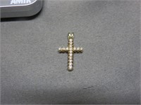 Small 14k Gold Cross Pendant