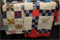 2 PC CRAFTERS QUILTS