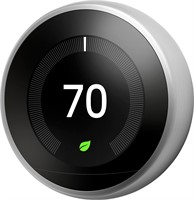 $250  Google Nest Smart Wifi Thermostat - Steel