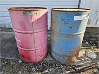 (2) Oil Drums - Both Full - Used Oil