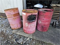 (3) Oil Drums - Used Oil