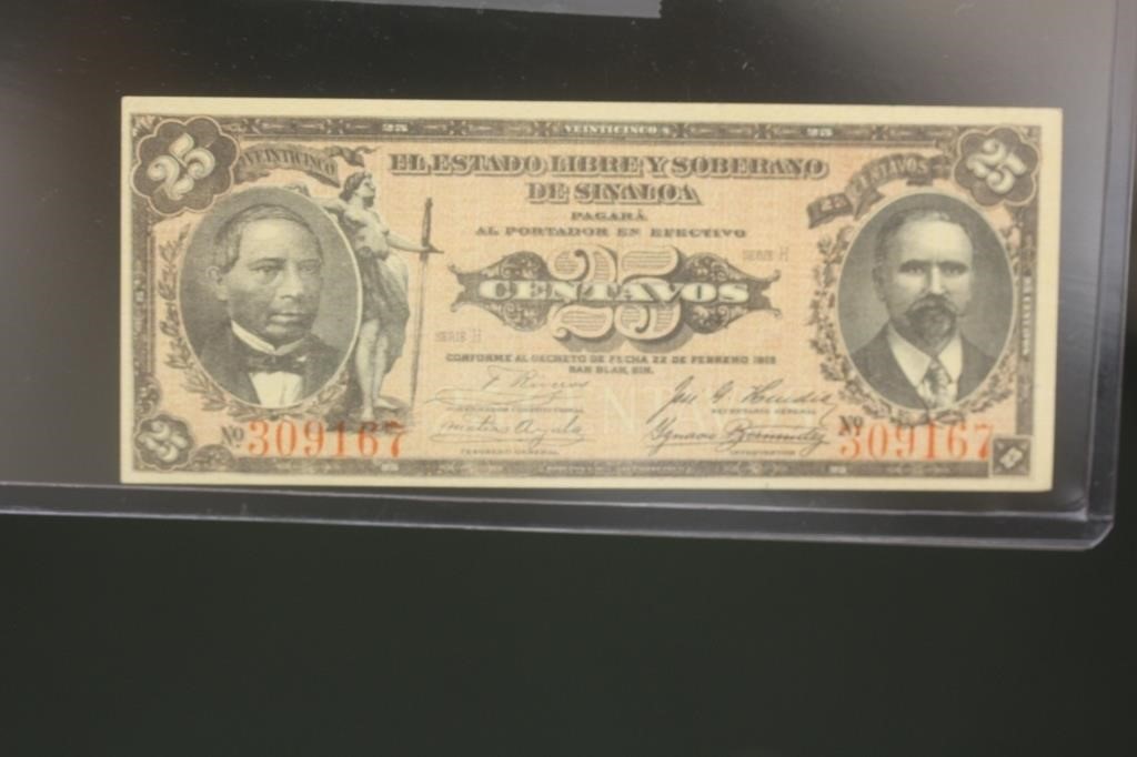 1915 Mexico Revolutionary Currency