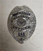Patrolman Security Officer Badge 048