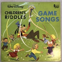 Walt Disney's Children's Riddles & Game Songs LP
